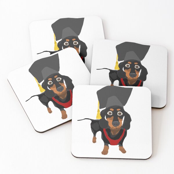 Item preview, Graduate Black & Tan Dachshund designed and sold by JacqulynCreates.