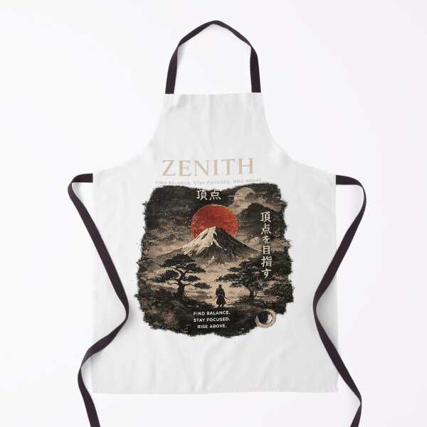 Item preview, Zenith Samurai Design with Mount Fuji and Japanese calligraphy – Motivational Print designed and sold by Lexyfy.