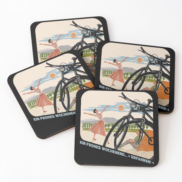 Item preview, Vintage East German Bicycle Weekend Cycling Camping Pun designed and sold by Maljonic.