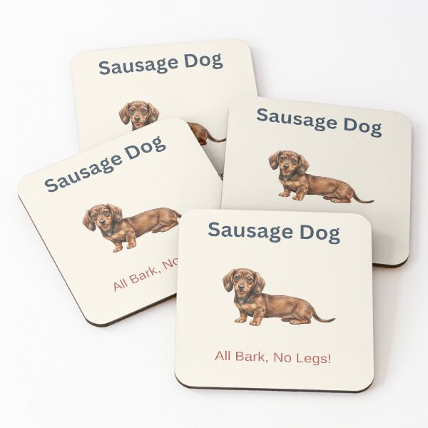 Item preview, Cute Sausage Dog Classic Edition Gift – All Bark, No Legs designed and sold by BritPetBoutique.