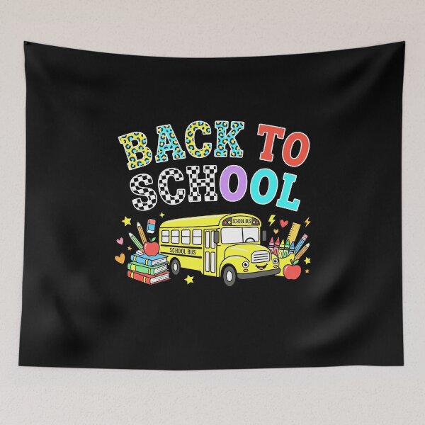Item preview, Retro Back To School School Bus Teacher Student designed and sold by fawzimorsy.