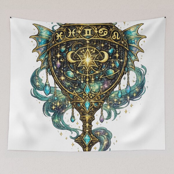 Item preview, Celestial Zodiac Potion Bottle | Mystical Moon Magic | Cosmic Witchcore Art designed and sold by irfanshikh.