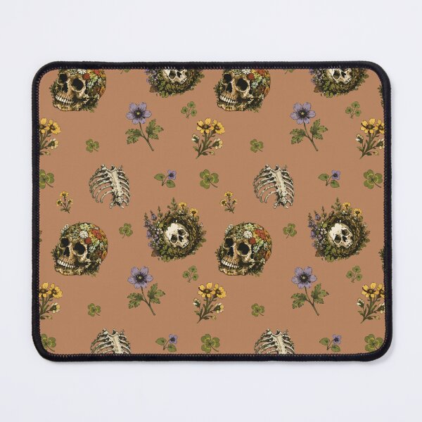 Item preview, Forestcore Skull Botanical Seamless Pattern with Wildflowers 1 designed and sold by SimplePoDesign.