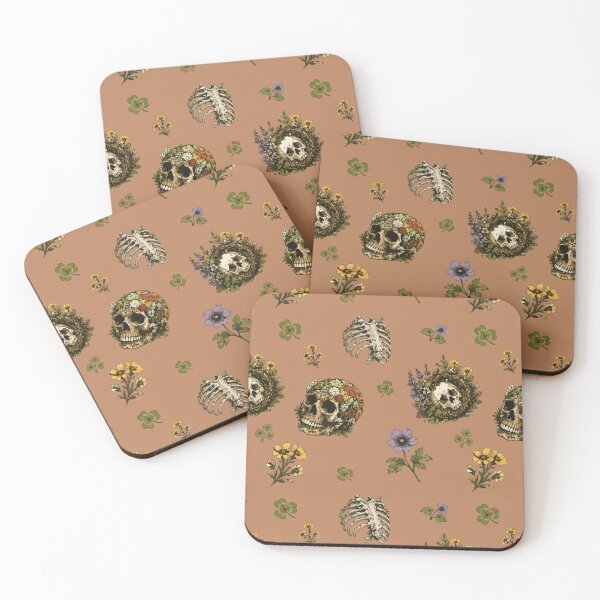 Item preview, Forestcore Skull Botanical Seamless Pattern with Wildflowers 1 designed and sold by SimplePoDesign.