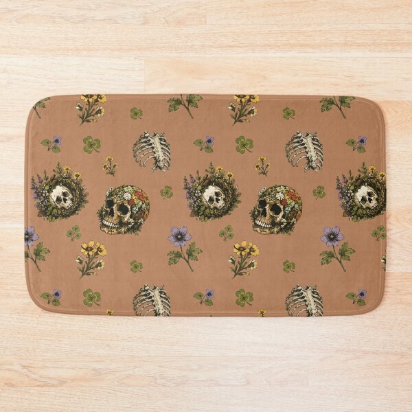 Item preview, Forestcore Skull Botanical Seamless Pattern with Wildflowers 1 designed and sold by SimplePoDesign.