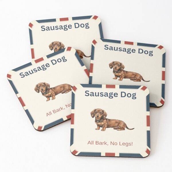 Item preview, Sausage Dog Classic Edition Funny British Dog Gift – All Bark, No Legs designed and sold by BritPetBoutique.