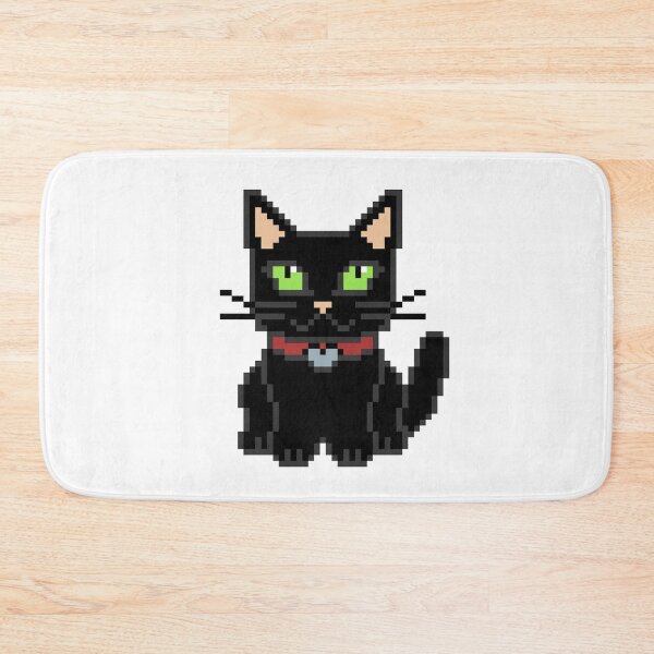 Item preview, Cute Pixel Art Black Cat | Retro 8-Bit Pixel Art designed and sold by OpenTabsDesigns.