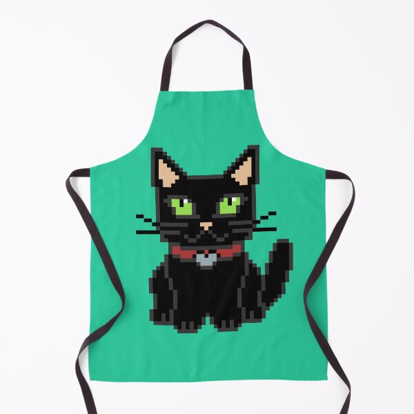 Item preview, Cute Pixel Art Black Cat | Retro 8-Bit Pixel Art designed and sold by OpenTabsDesigns.