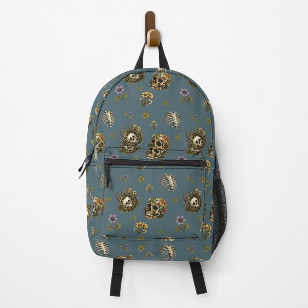 Item preview, Forestcore Skull Botanical Seamless Pattern with Wildflowers 2 designed and sold by SimplePoDesign.