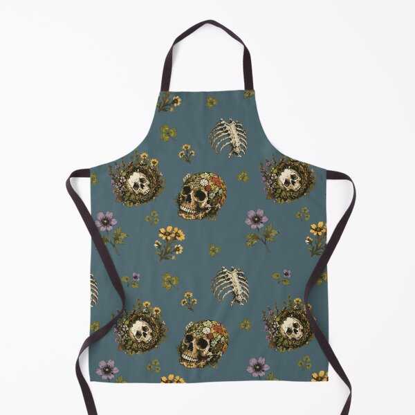 Item preview, Forestcore Skull Botanical Seamless Pattern with Wildflowers 2 designed and sold by SimplePoDesign.