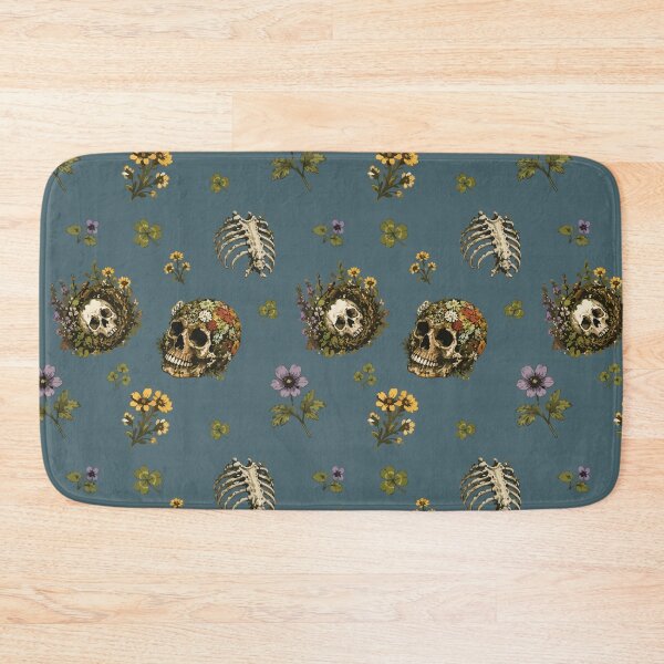 Item preview, Forestcore Skull Botanical Seamless Pattern with Wildflowers 2 designed and sold by SimplePoDesign.