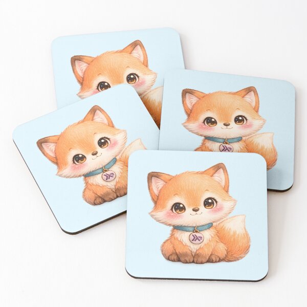 Item preview, Cute Kawaii Haskell Fox designed and sold by Nerd Romance Café.