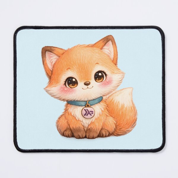Item preview, Cute Kawaii Haskell Fox designed and sold by Nerd Romance Café.