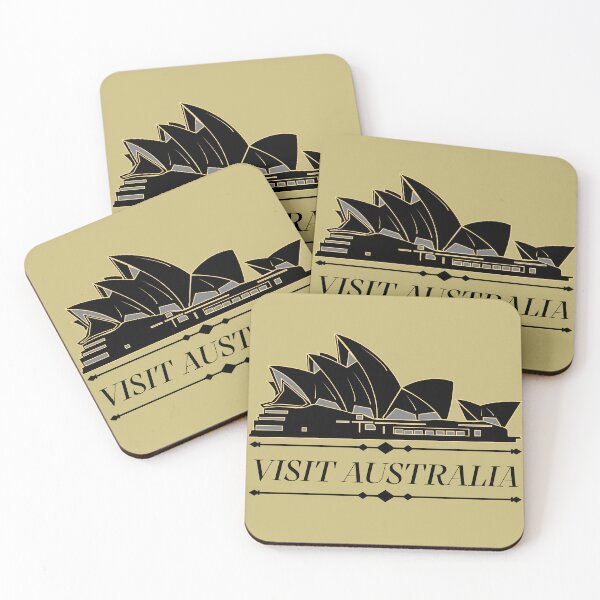 Item preview, Visit Australia Vintage Art Deco designed and sold by Dimensionality.