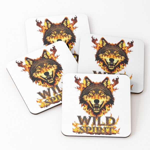 Item preview, Wolf on fire -  WILD SPIRIT designed and sold by The best online style shop.