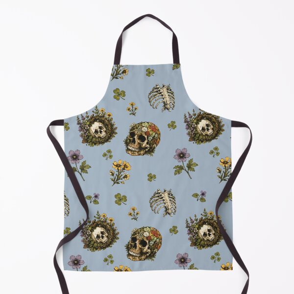 Item preview, Forestcore Skull Botanical Seamless Pattern with Wildflowers 4 designed and sold by SimplePoDesign.