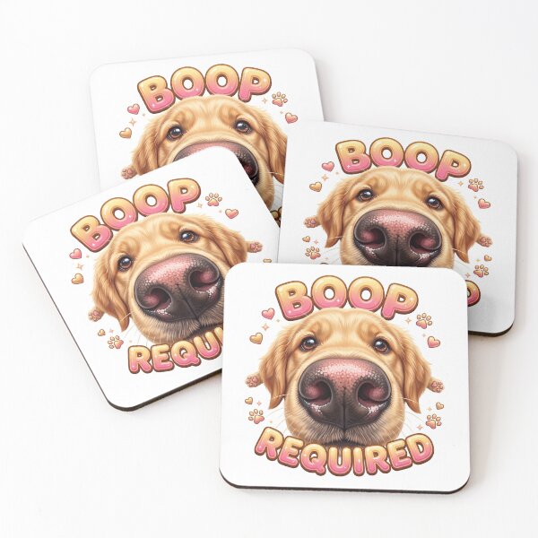Item preview, Boop Required Funny Golden Retriever Dog designed and sold by pradeepvisuals.