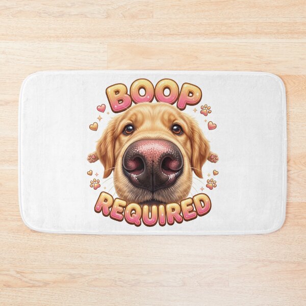 Item preview, Boop Required Funny Golden Retriever Dog designed and sold by pradeepvisuals.
