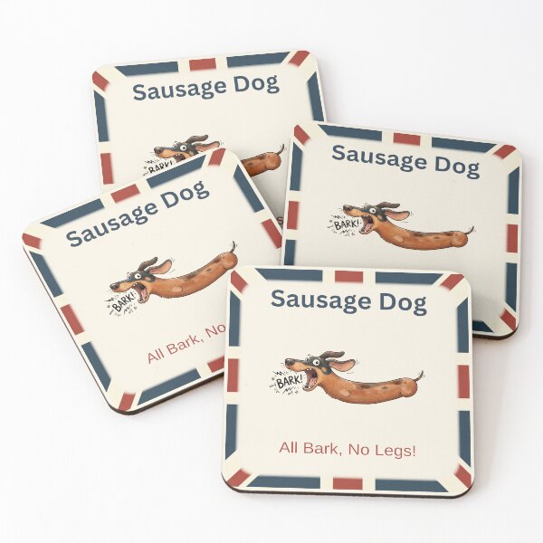 Item preview, Sausage Dog Chaos Edition Funny British Dog Gift – All Bark, No Legs designed and sold by BritPetBoutique.
