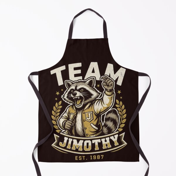 Item preview, Team Jimothy Funny Raccoon Vintage Varsity Mascot designed and sold by Malaryk.