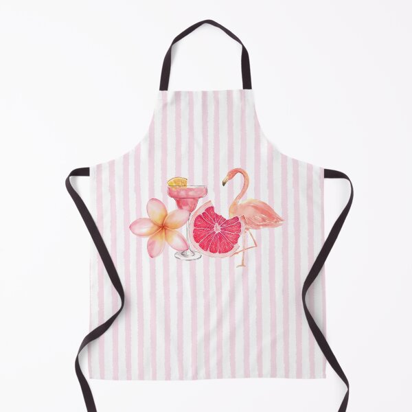 Item preview, Pink Tropical Summer Collage | Flamingo, Margarita, Grapefruit & Plumeria Watercolor Aesthetic designed and sold by NOUURRRR.