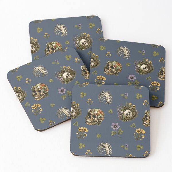 Item preview, Forestcore Skull Botanical Seamless Pattern with Wildflowers 6 designed and sold by SimplePoDesign.