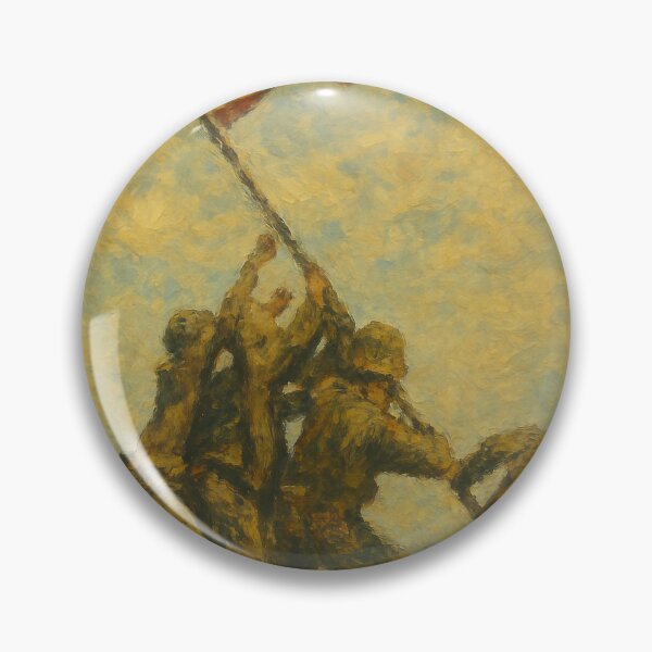 Item preview, Iwo Jima Flag Raising Painting designed and sold by Design Atlas.
