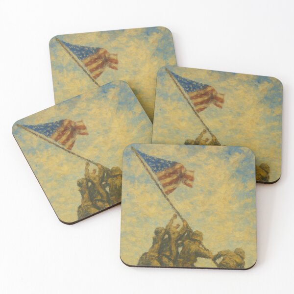 Item preview, Iwo Jima Flag Raising Painting designed and sold by Design Atlas.