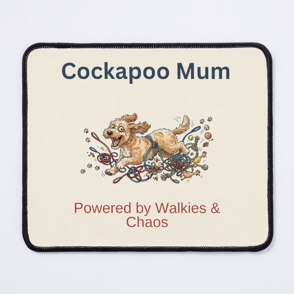 Item preview, Funny Cockapoo Mum Chaos Edition Gift – Powered by Walkies & Chaos designed and sold by BritPetBoutique.