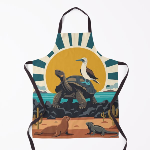 Item preview, Galapagos Archipelago - Endemic Fauna Vintage Flat Art designed and sold by ZUMERI.