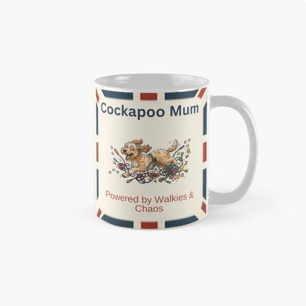 Item preview, Cockapoo Mum Chaos Edition Funny British Dog Gift – Powered by Walkies & Chaos designed and sold by BritPetBoutique.