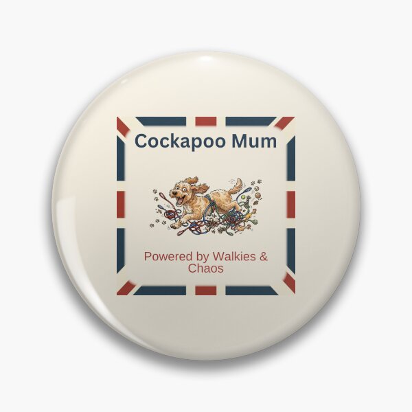 Item preview, Cockapoo Mum Chaos Edition Funny British Dog Gift – Powered by Walkies & Chaos designed and sold by BritPetBoutique.
