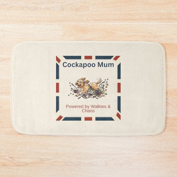 Item preview, Cockapoo Mum Chaos Edition Funny British Dog Gift – Powered by Walkies & Chaos designed and sold by BritPetBoutique.