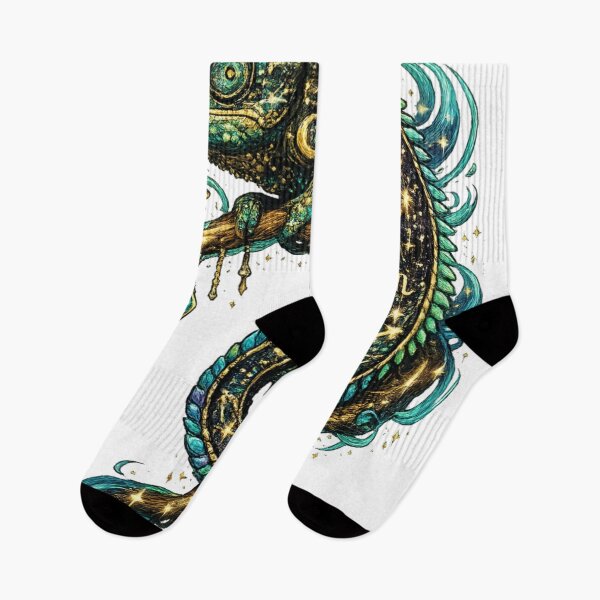 Item preview, Cosmic Zodiac Chameleon | Celestial Astrology Lizard | Mystical Galaxy Fantasy Art designed and sold by irfanshikh.