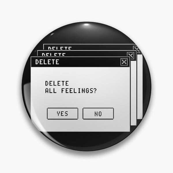Item preview, Delete All Feelings Window Error Popup designed and sold by HexRelic.
