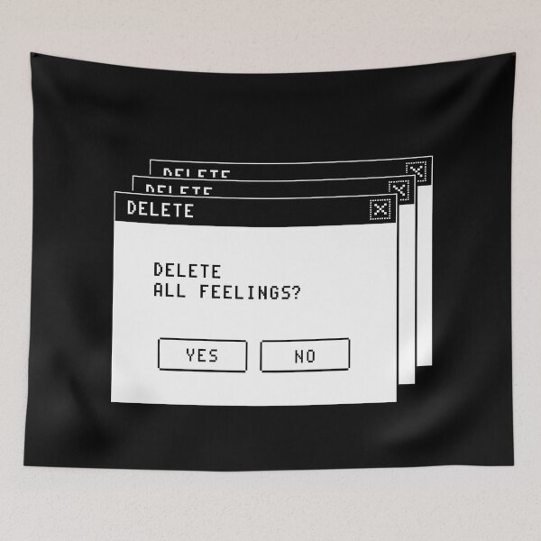 Item preview, Delete All Feelings Window Error Popup designed and sold by HexRelic.