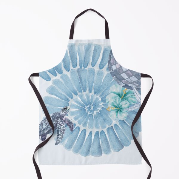Item preview, Coastal Disco Sea Turtle Watercolor | Blue Citrus & Beach Aesthetic designed and sold by NOUURRRR.