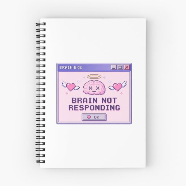 Item preview, Retro Pixel Art Brain Not Responding Y2K Pop Up designed and sold by ByKayaPrints.