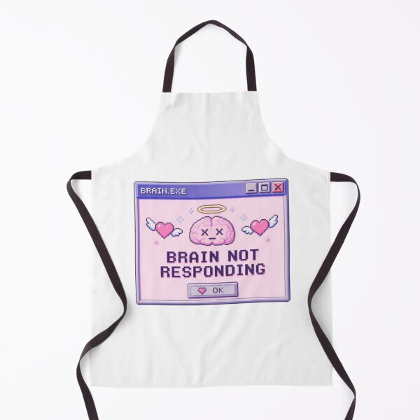 Item preview, Retro Pixel Art Brain Not Responding Y2K Pop Up designed and sold by ByKayaPrints.