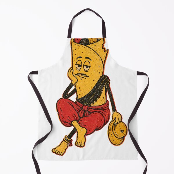 Item preview, Barefoot Burrito Vintage Food Wook Mascot designed and sold by Spenceless Designz.