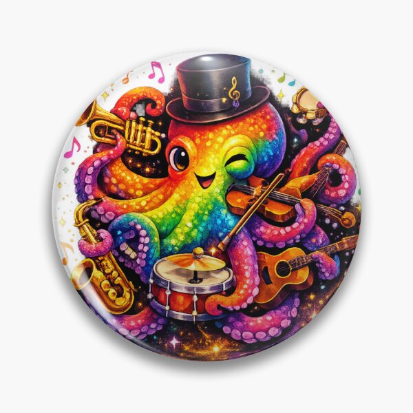Item preview, Rainbow Octopus Orchestra designed and sold by PeterPunkt.