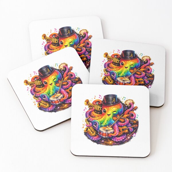 Item preview, Rainbow Octopus Orchestra designed and sold by PeterPunkt.
