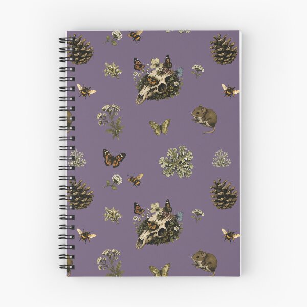 Item preview, Forestcore Woodland Skull Seamless Pattern with Bees and Butterflies 1 designed and sold by SimplePoDesign.