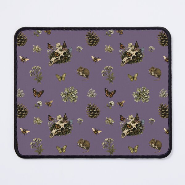 Item preview, Forestcore Woodland Skull Seamless Pattern with Bees and Butterflies 1 designed and sold by SimplePoDesign.