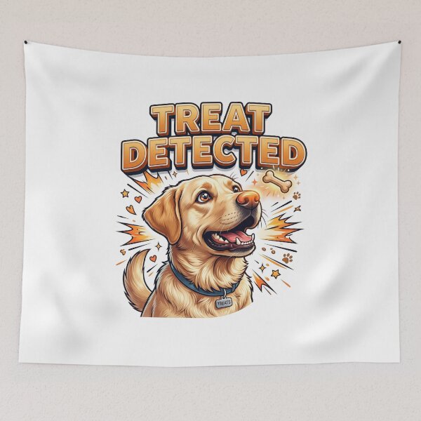Item preview, Funny Dog Treat Detected Labrador Art designed and sold by pradeepvisuals.
