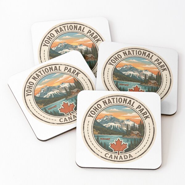 Item preview, Yoho National Park Canada Vintage Mountain Lake Cabin Badge designed and sold by LittleArij.
