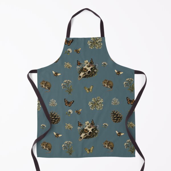 Item preview, Forestcore Woodland Skull Seamless Pattern with Bees and Butterflies 2 designed and sold by SimplePoDesign.