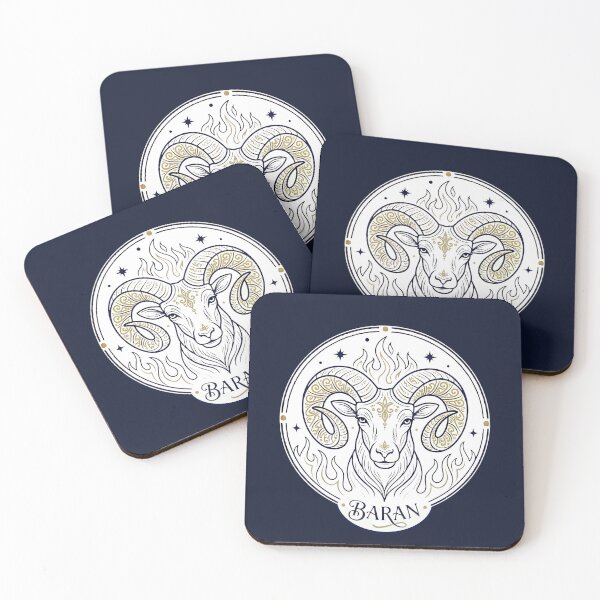 Item preview, Aries Celestial Ram Zodiac Sign – Astrological Line Art designed and sold by mijaczeek.