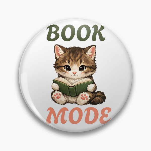 Item preview, BOOD MODE WITH CAT READING A BOOK ART FOR BOOK LOVERS. designed and sold by ZANU creativity.