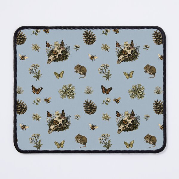 Item preview, Forestcore Woodland Skull Seamless Pattern with Bees and Butterflies 3 designed and sold by SimplePoDesign.